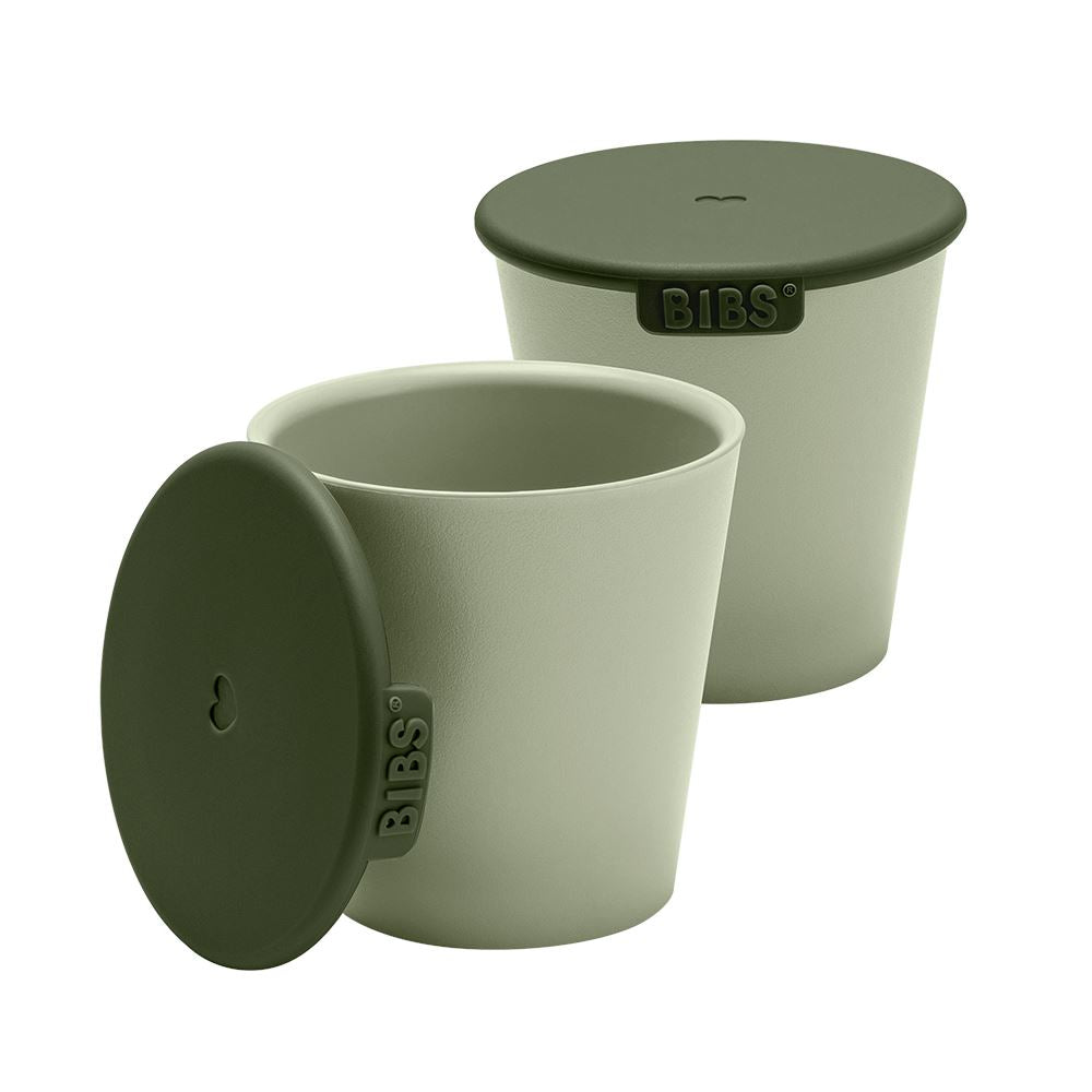 2 copos BIBS sage dinnerware BIBS 