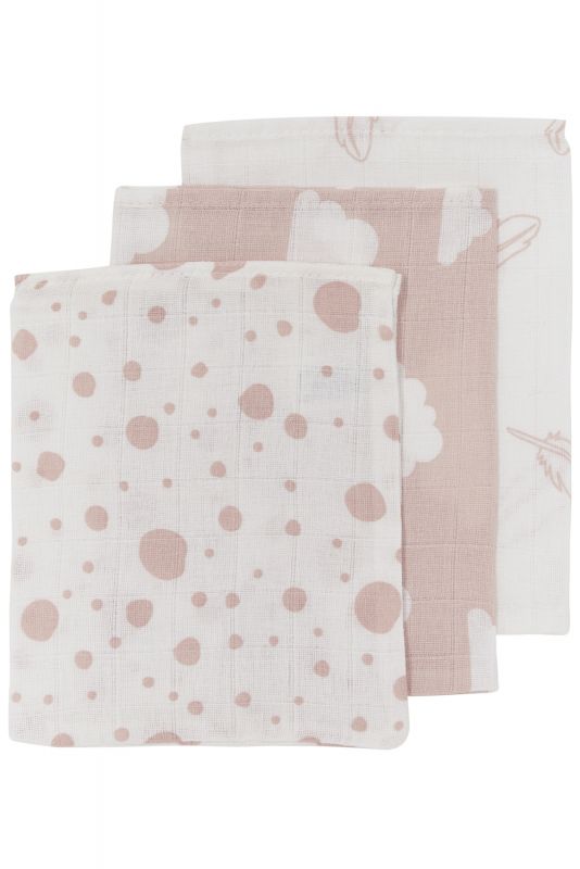 3 musselinas luva nuvens 21 x 17 cm Muslin Meyco 