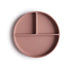 Silicone suction plate cloudy mauve mushie meal mushie 