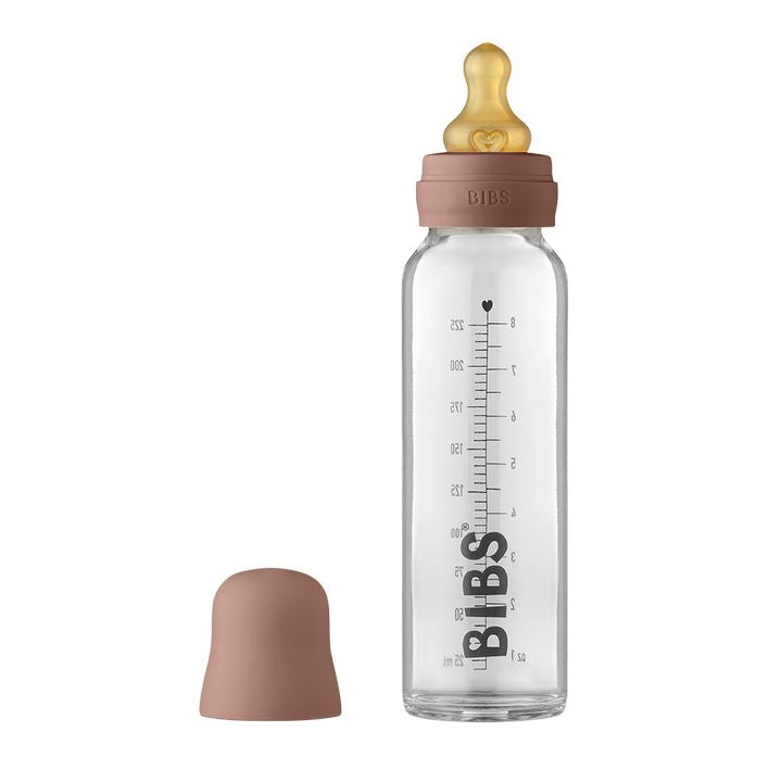 Biberão de vidro 225 ml + conjunto woodchuck BIBS Biberão Bibs