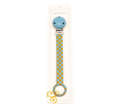 Prende-chupeta silicone laguna/wheat Grech pacifier clip Grech 