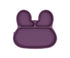 Bunny stickie plate - plum dinnerware we might be tiny 