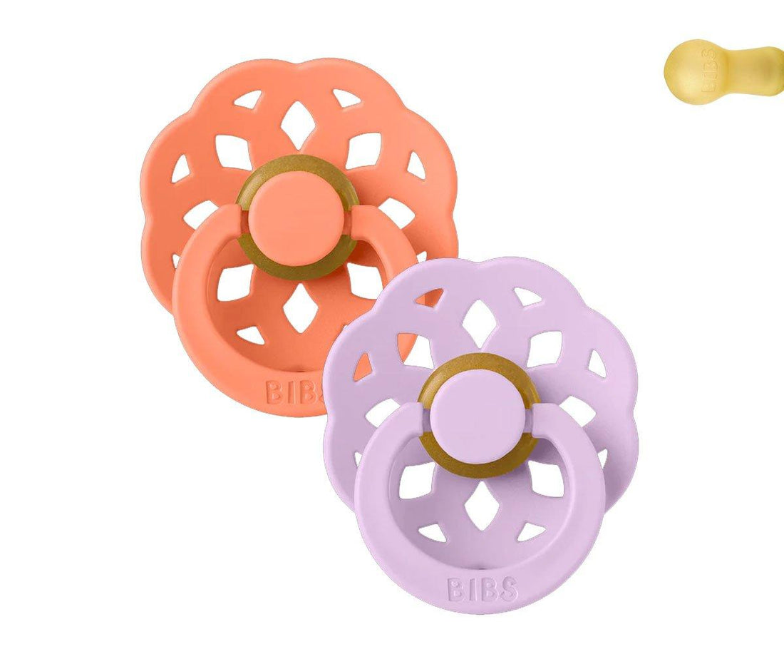 BIBS pacifier 2-pack Boheme papaya | violet sky Pacifier BIBS