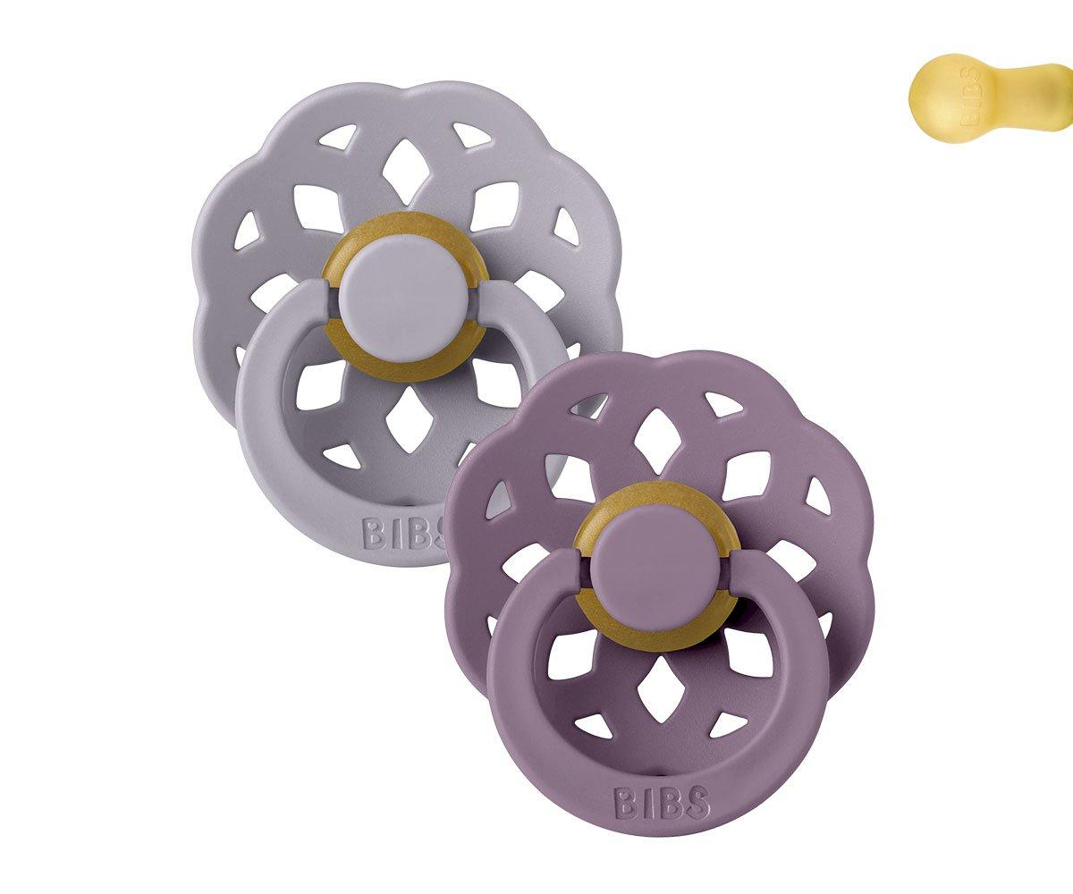 BIBS pacifier 2-pack Boheme fossil grey | mauve Pacifier BIBS 