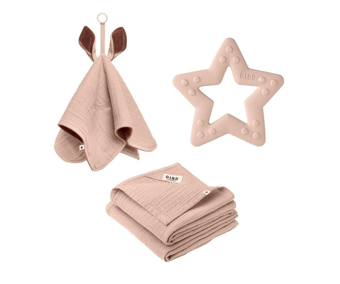 Gift pack baby shower blush BIBS Doudou Bibs
