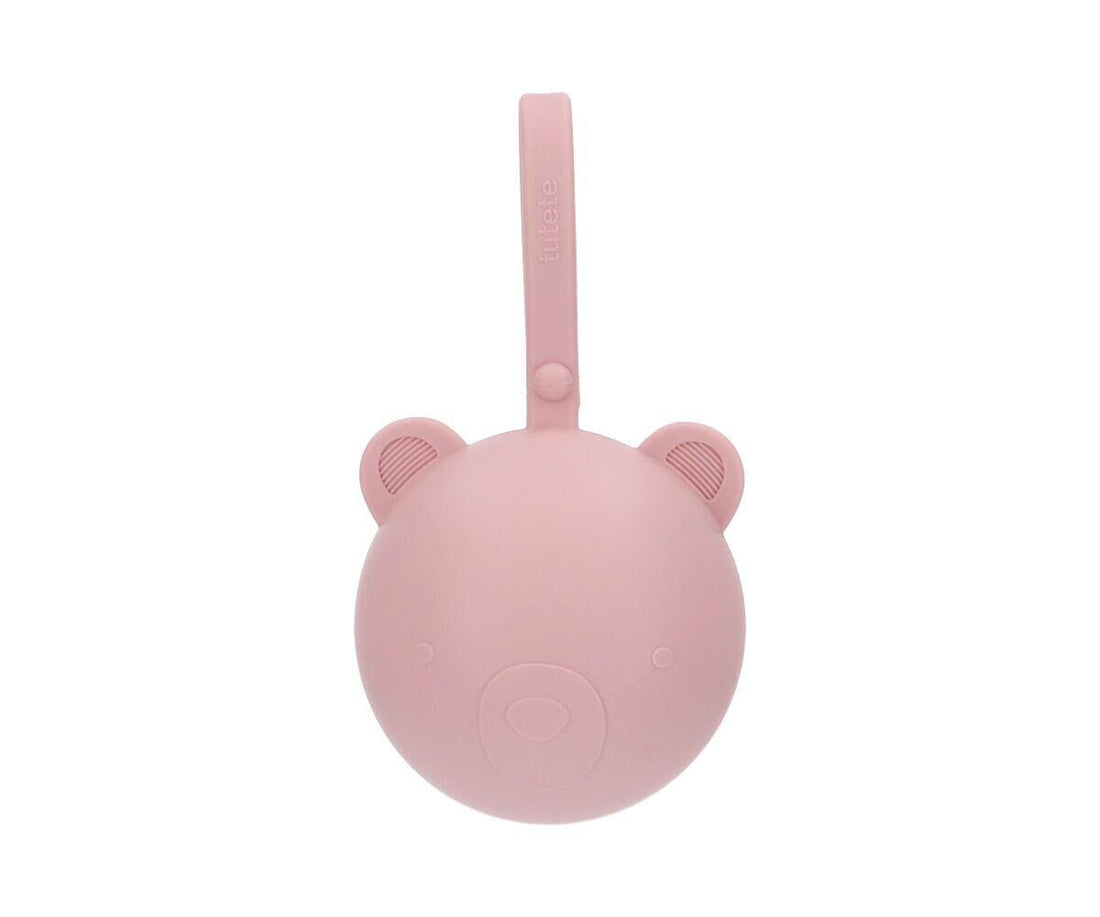 Caixa p/ guardar chupetas silicone bear pink case tutete 