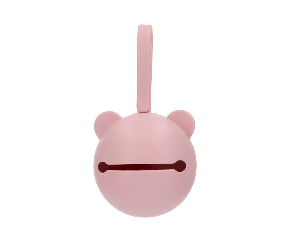 Caixa p/ guardar chupetas silicone bear pink case tutete 