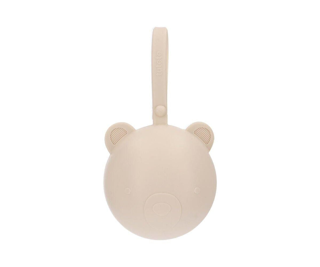 Caixa p/ guardar chupetas silicone bear ivory case tutete 