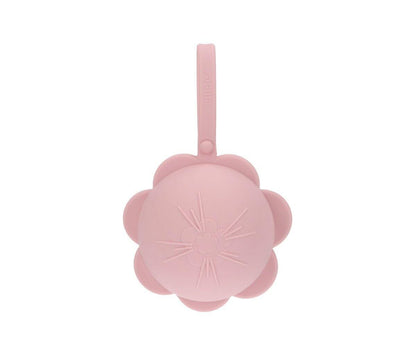 Caixa p/ guardar chupetas silicone flower pink case tutete 