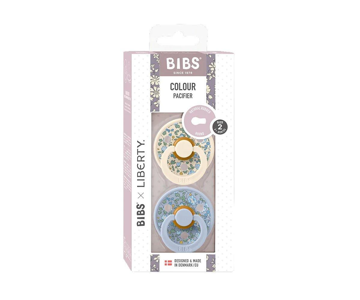 2 chupetas BIBS x Liberty Colour Eloise | dusty blue mix Bibs 