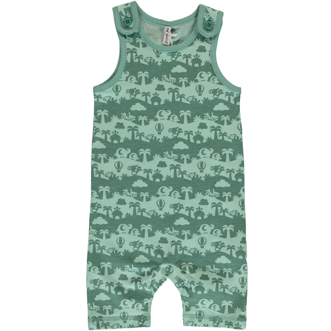 Short dungarees jungle landscape Maxomorra Dungarees Maxomorra 