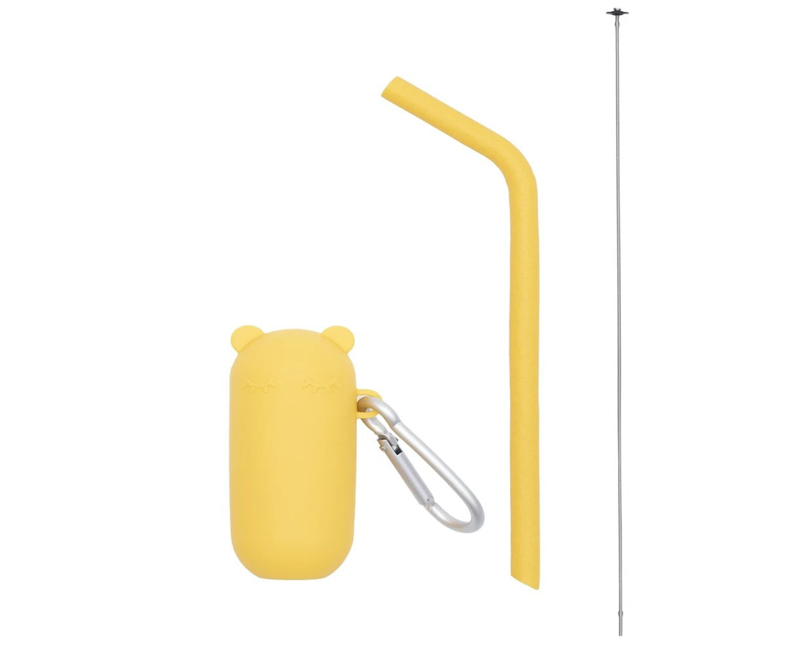 Keepie + straw set yellow Dinnerware we might be tiny