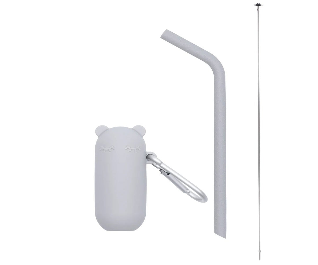 Keepie + straw set grey Dinnerware we might be tiny