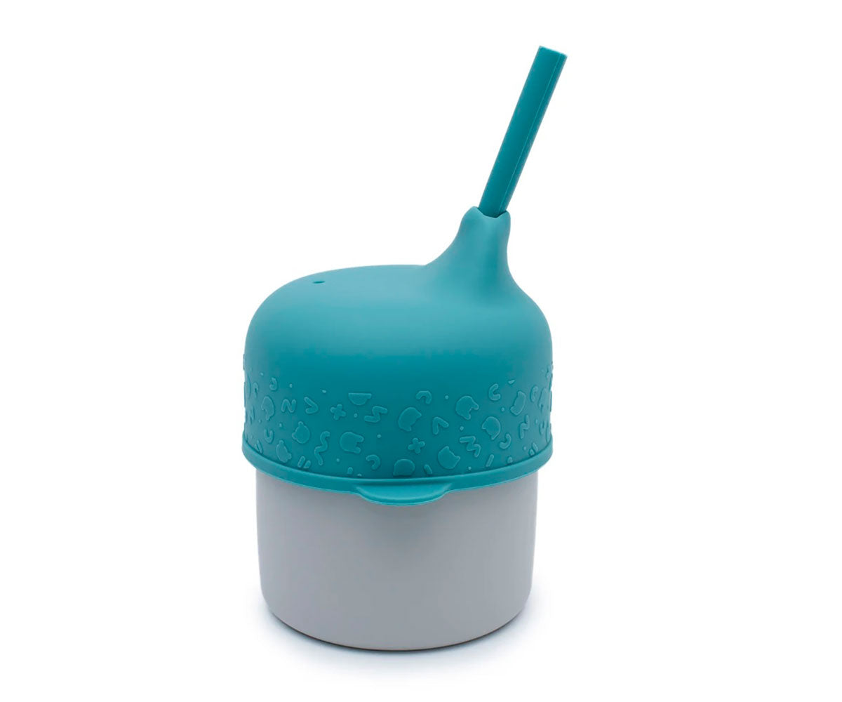 Sippie lid (+mini straw) dusk blue Dinnerware we might be tiny 