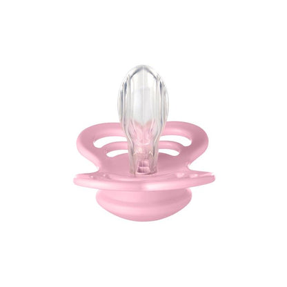2-pack BIBS Supreme pacifier silicone ivory | baby pink Pacifier BIBS 