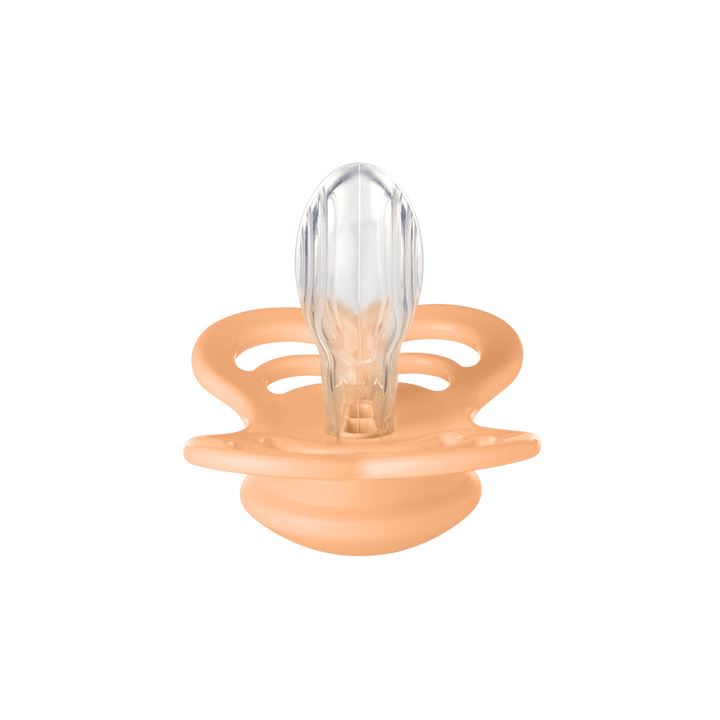 2-pack BIBS Supreme pacifier silicone peach sunset | sunshine Pacifier BIBS