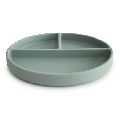 Silicone suction plate cambridge blue mushie meal mushie 