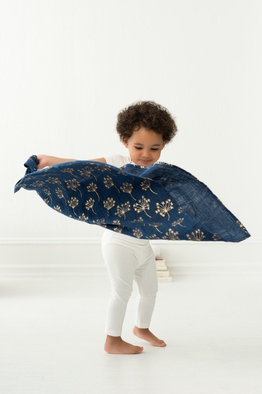 Muslin squares metallic gold deco 3-pack Muslin Aden + Anais