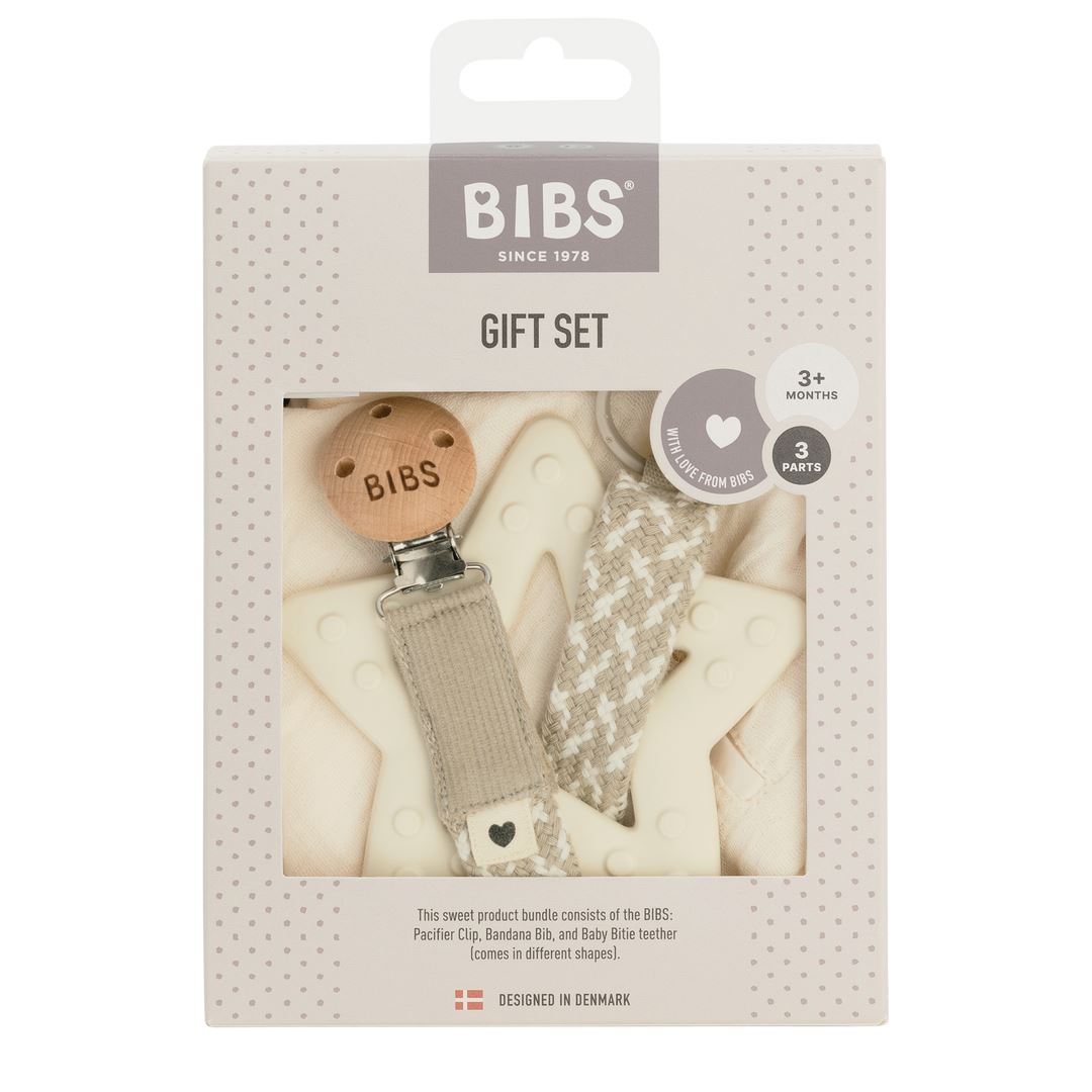 Gift pack ivory +3 meses BIBS Doudou Bibs 