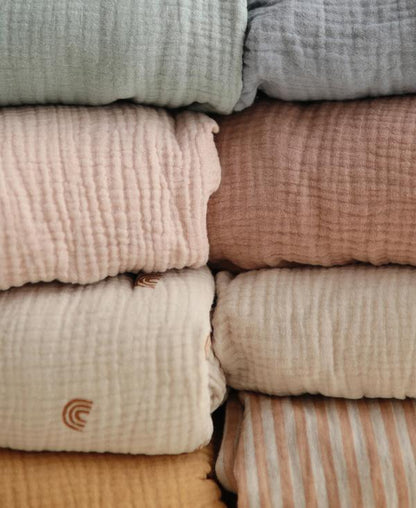 Lençol tradewinds para berço Sheet mushie 