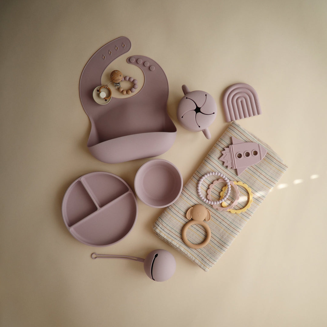 Snack cup lilac mushie meal mushie