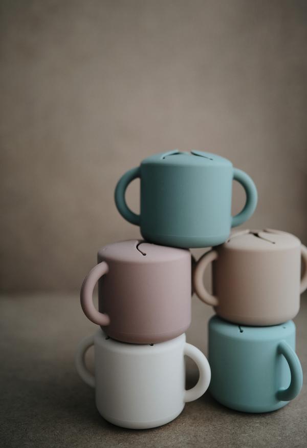 Snack cup cloudy mauve mushie meal mushie 