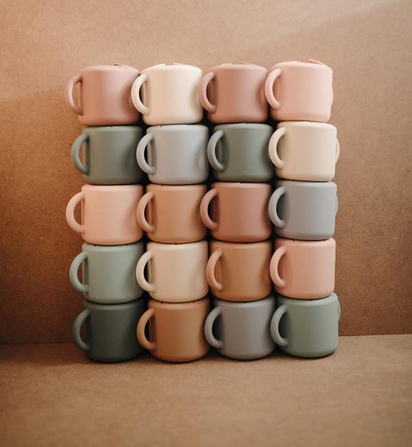 Snack cup cloudy mauve mushie meal mushie 