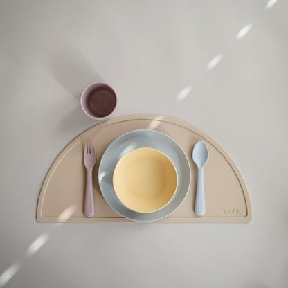 2-pack round dinnerware bowl daffodil mushie meal mushie 