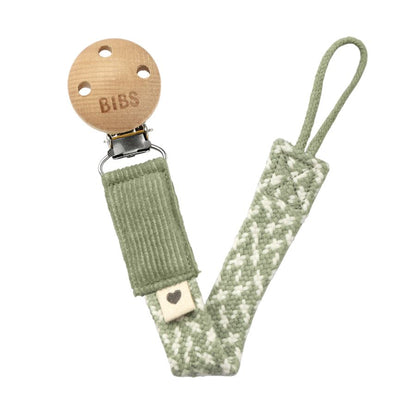 Prende-chucha sage/ivory BIBS pacifier clip Bibs 