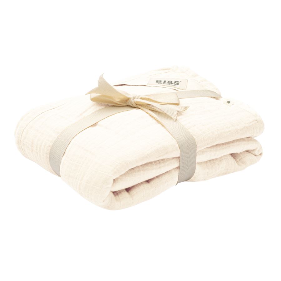 Muslin swaddle ivory BIBS Muslin Bibs 