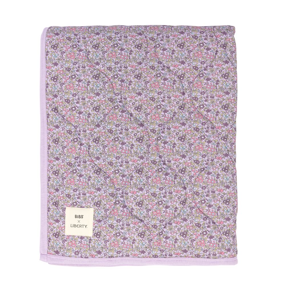 Manta acolchoada BIBS X Liberty Chamomile Lawn Violet Sky Doudou Bibs 