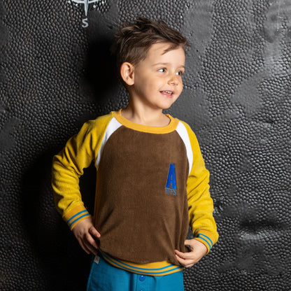 Sean sweat ceylon yellow frotte AlbaBaby Tops Alba of Denmark 