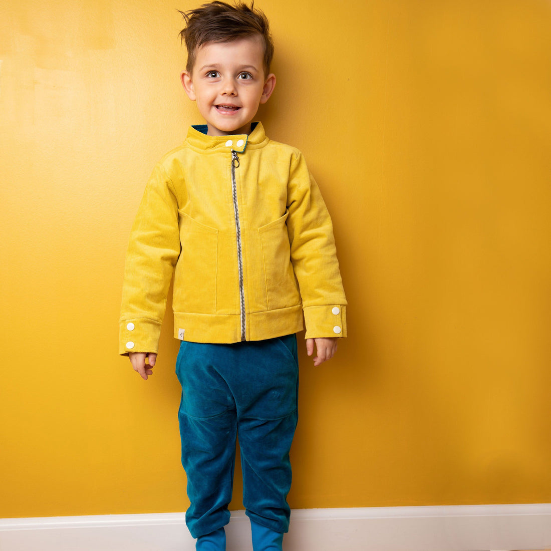 Go bike jacket bright gold AlbaBaby Jackets Alba of Denmark 