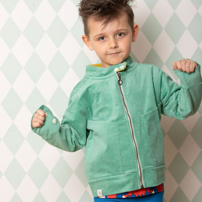 Go bike jacket creme de menthe AlbaBaby Jackets Alba of Denmark 