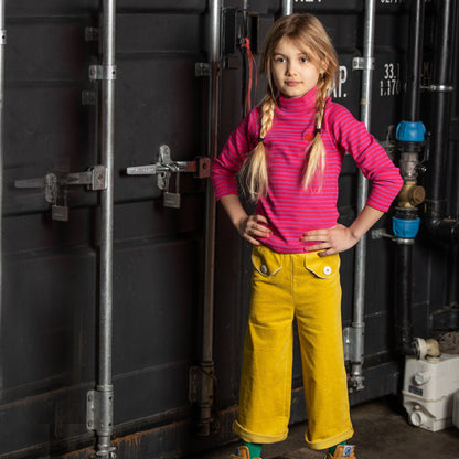 Flower power pants bright gold AlbaBaby Pants Alba of Denmark 