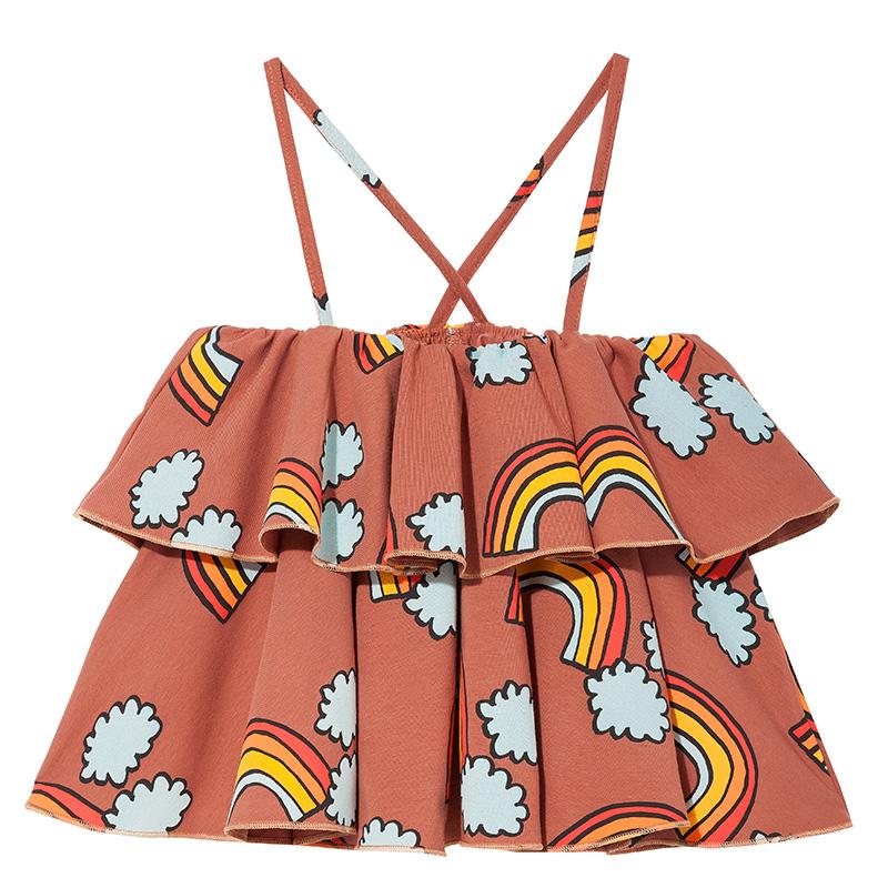 Frill tank top rainbow Kukukid Tops Kukukid 