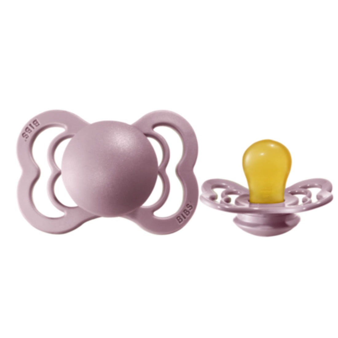 Bibs supreme pacifier latex 0-6 M heather Pacifier Bibs