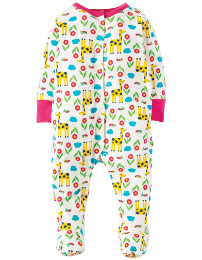 Lovely babygrow - giraffe meadow Playsuit Frugi 