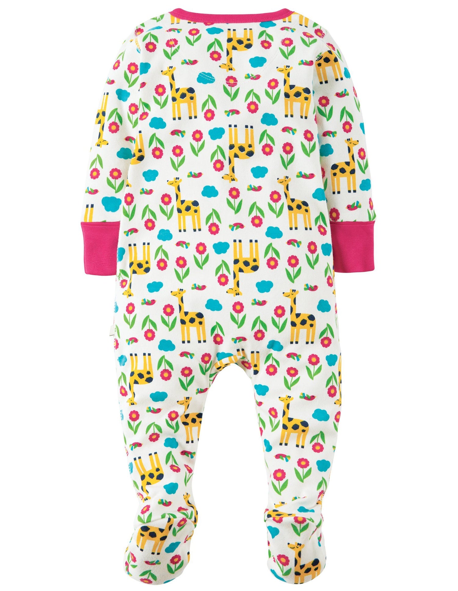 Lovely babygrow - giraffe meadow Playsuit Frugi 