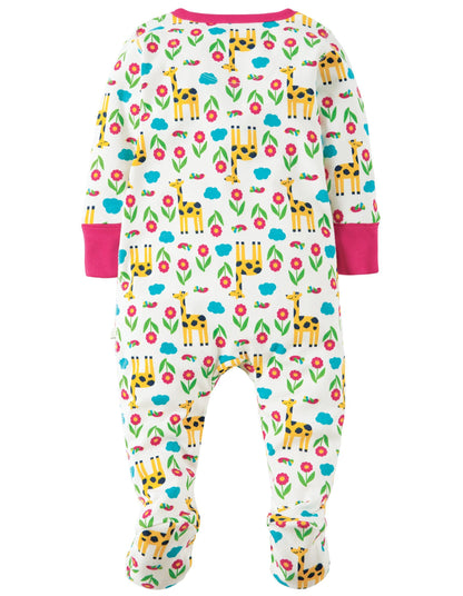 Lovely babygrow - giraffe meadow Playsuit Frugi 
