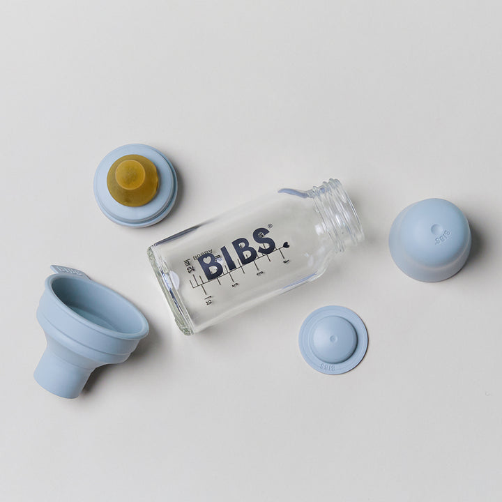 Biberão de vidro 110 ml + conjunto ivory BIBS Biberão BIBS 