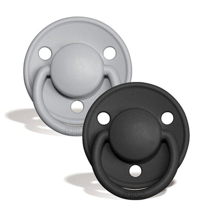 2-pack Bibs De Lux cloud black Pacifier Bibs 