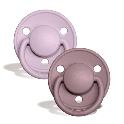 2-pack Bibs De Lux dusty lilac heather Pacifier Bibs 