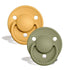 2-pack Bibs De Lux honey bee olive Pacifier Bibs 
