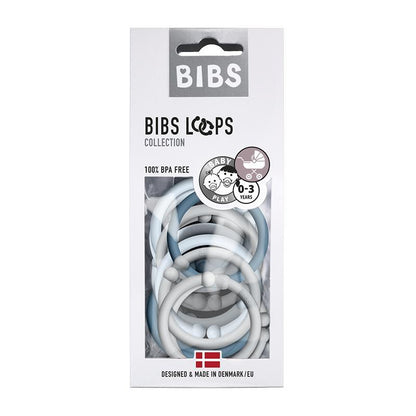 12 pack loops baby blue cloud petrol BIBS Toys Bibs 