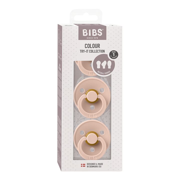 Pack try-it 3 chupetas blush BIBS pacifier Bibs 