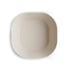 2-pack square dinnerware bowl ivory mushie meal mushie 