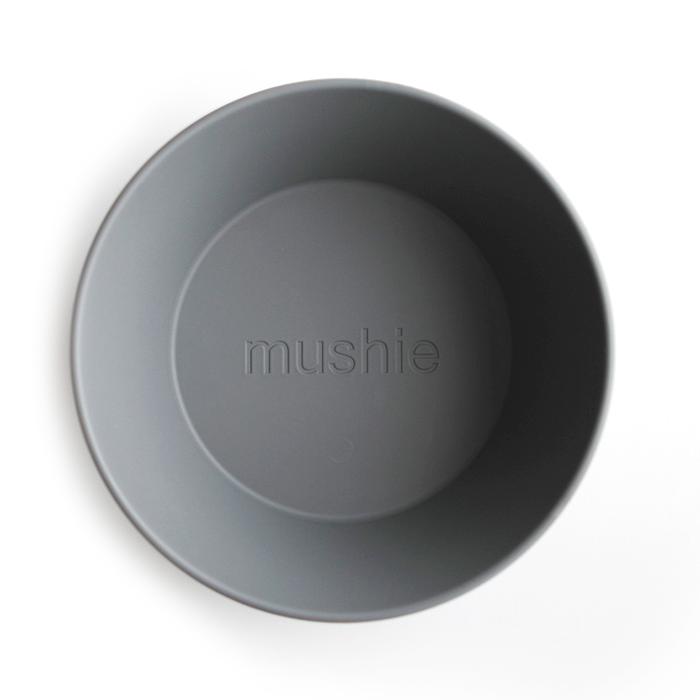 2-pack round dinnerware bowl smoke mushie meal mushie 