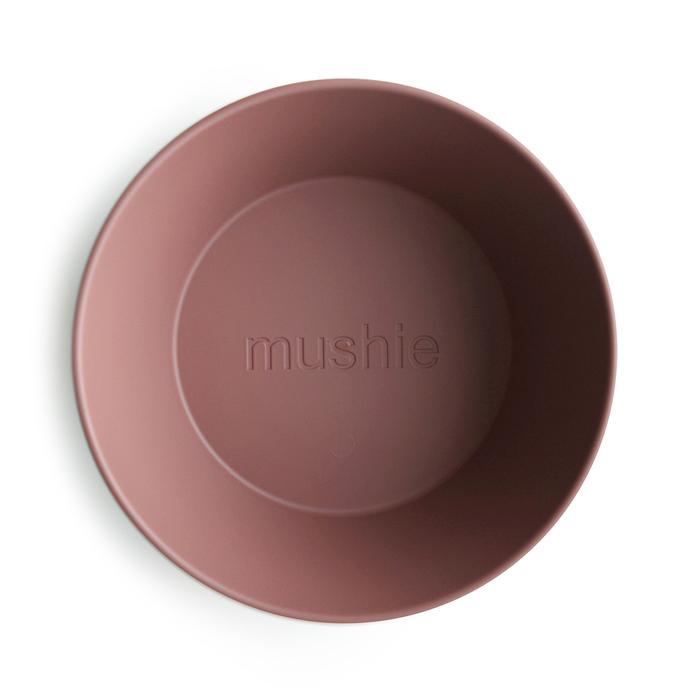 2-pack round dinnerware bowl woodchuck mushie meal mushie 