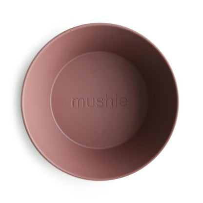 2-pack round dinnerware bowl woodchuck mushie meal mushie 